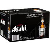 Pack of Asahi Super Dry beer bottles