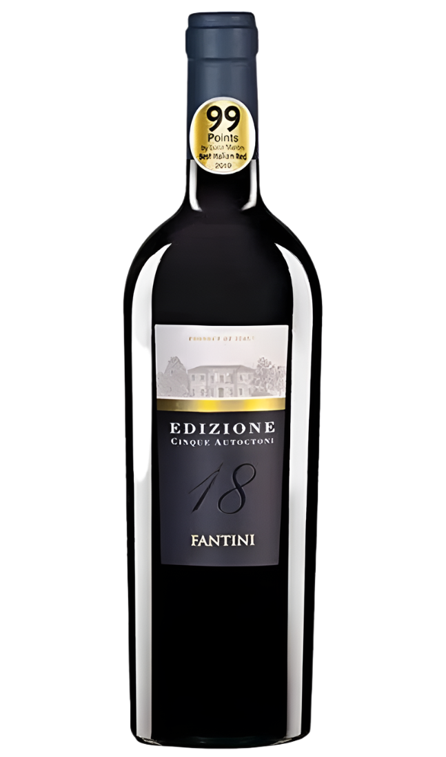 Edizione Cinque Autoctoni 18 Fantini -premium award-winning Italian red wine