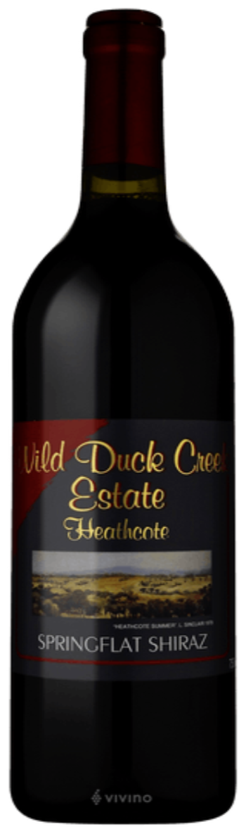 Wild Duck Creek Estate Springflat Shiraz wine Haeathcote