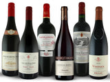 Mixed pack of 6 French red wines including Beaujolais, Pinot Noir, Saint-Emilion, Côtes du Rhône, Bordeaux Supérieur, and Ventoux
