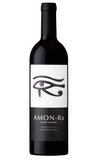 A dark glass bottle of Glaetzer Amon-Ra Barossa Valley Unfiltered Shiraz red wine