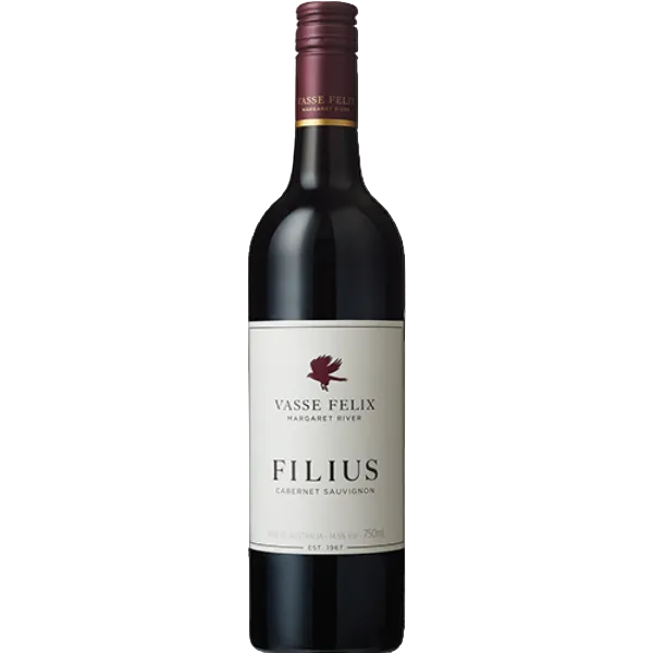 Vasse Felix Filius Cabernet Sauvignon wine bottle on a white background