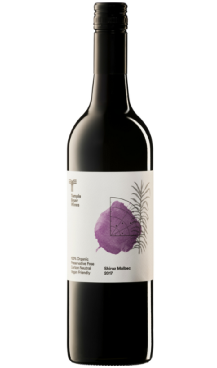 Temple Bruer Preservative Free Organic Shiraz Malbec 2017 red wine