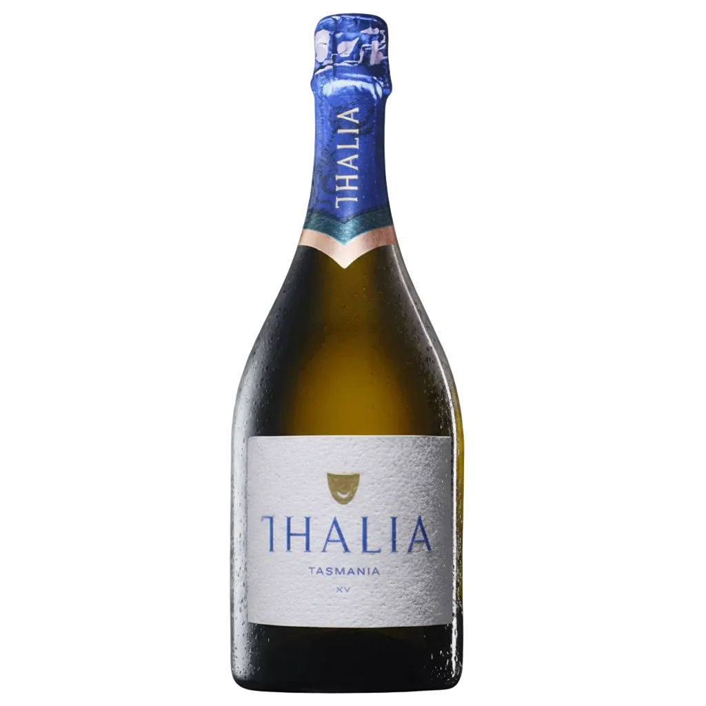 Thalia wine bottle on a transparent square canvas