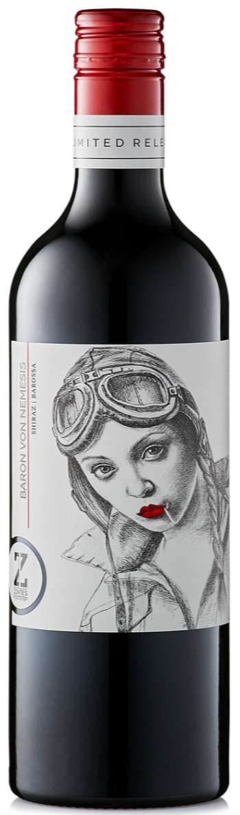 Bottle of Zonte's Baron Von Nemesis Barossa Shiraz wine