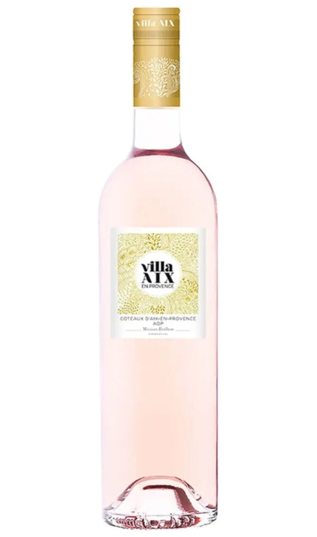 A bottle of Breban Villa AIX Provence Rosé wine 