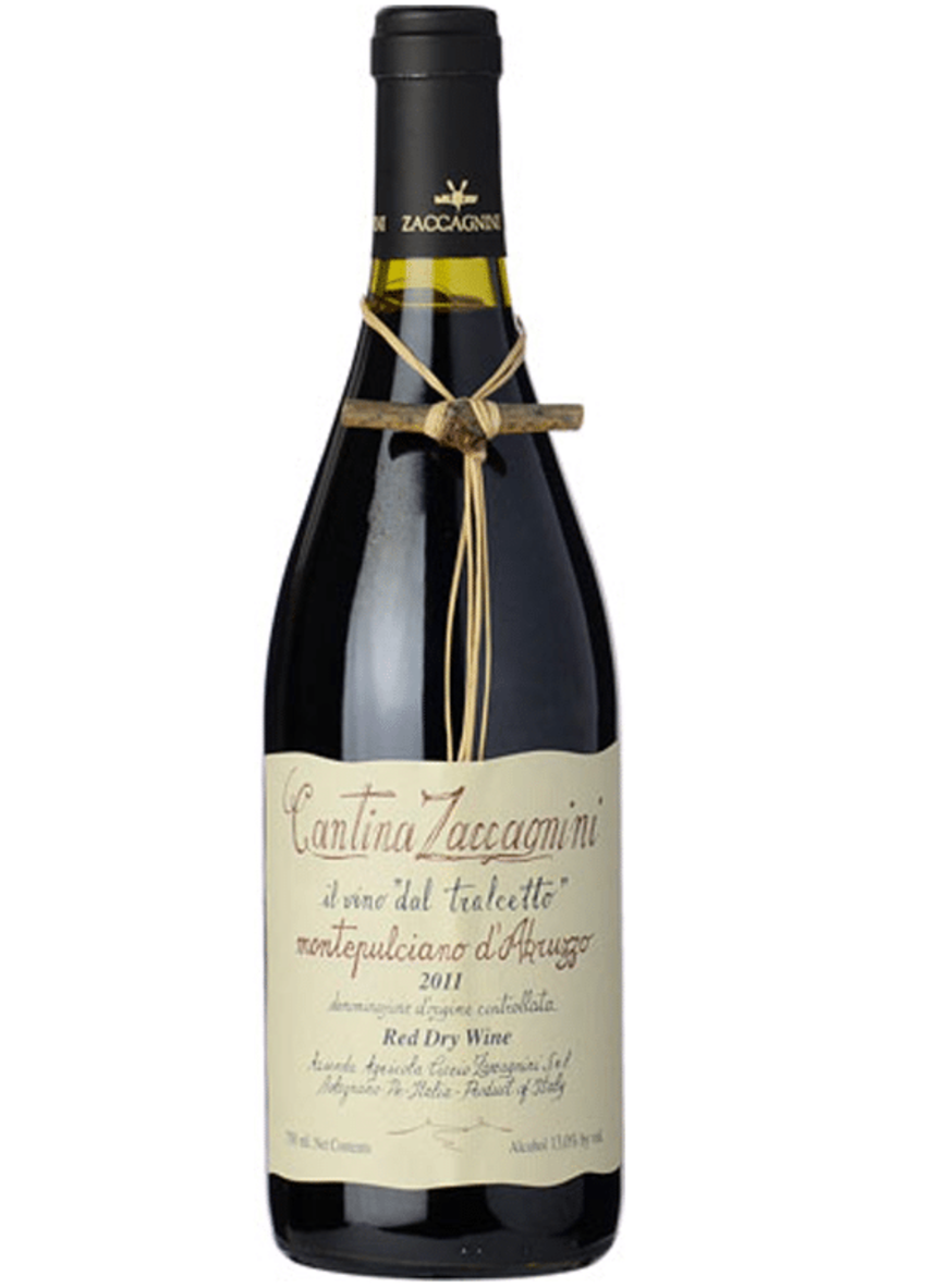 Cantina Zaccagnini Montepulciano d'Abruzzo red wine bottle 