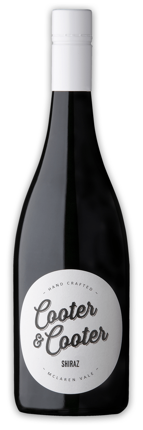 Wine bottle with a white label on a clear background
