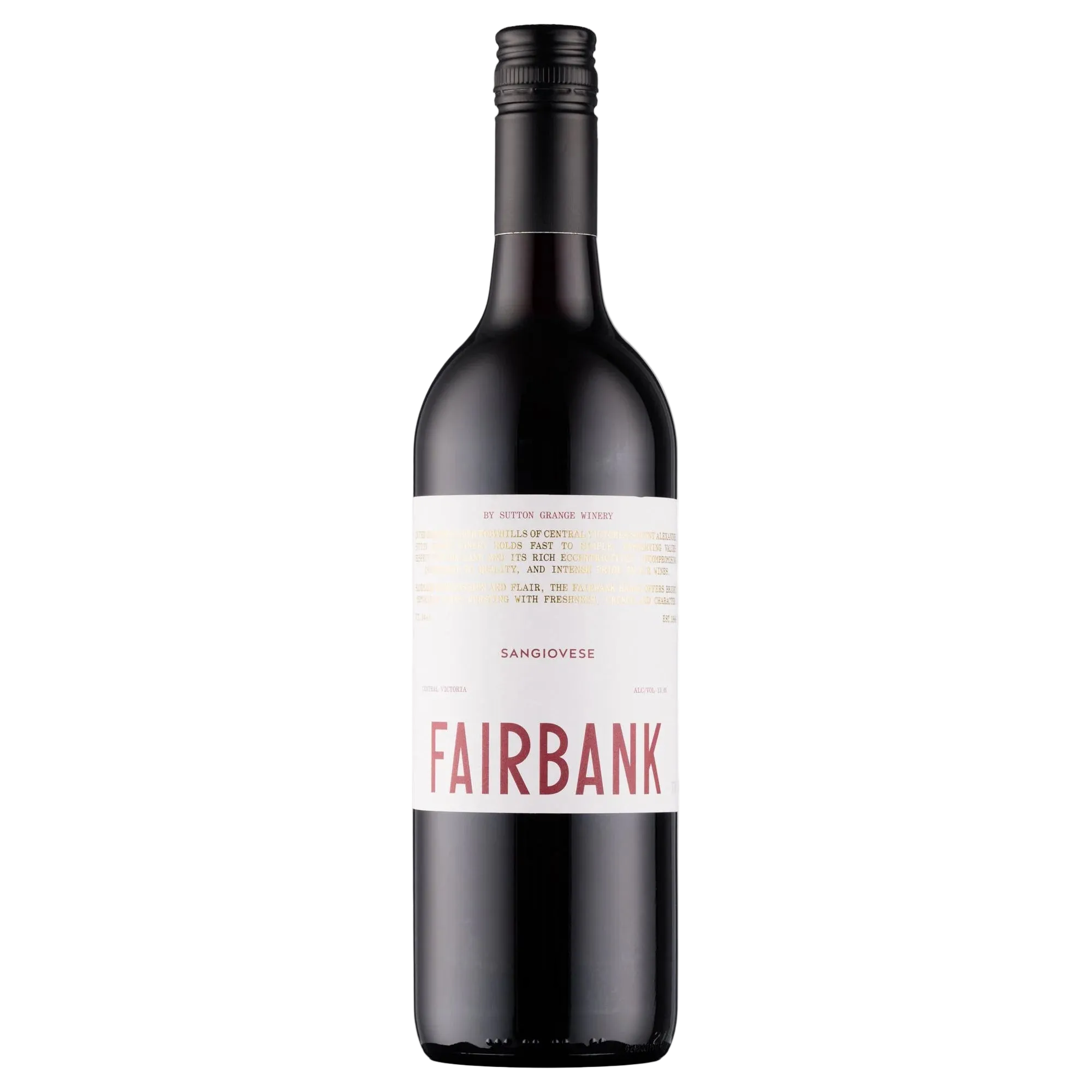 Bottle of Fairbank Sangiovese 2024 from The Melbourne Wine Store