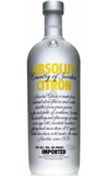 Absolut Citron lemon-flavored vodka bottle, a premium Swedish spirit