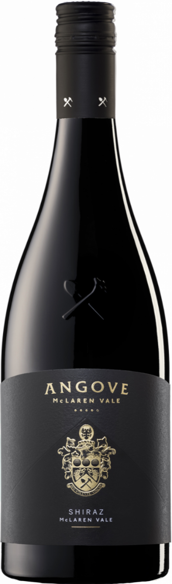 Angove Family Crest McLaren Vale Shiraz wine bottle, a premium Australian red wine from the McLaren Vale region.