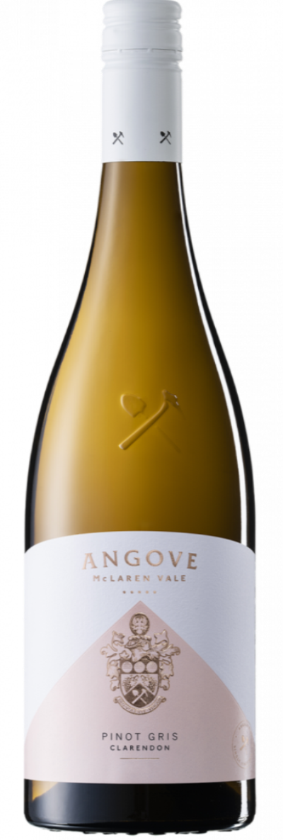 Angove Family Crest McLaren Vale Pinot Gris white wine bottle