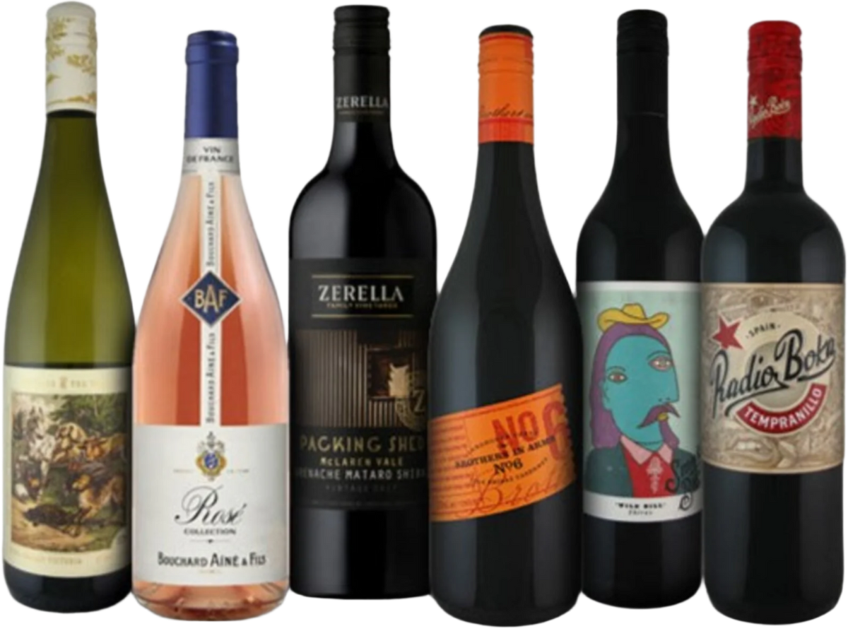 BBQ 6 Pack Wine Bottles