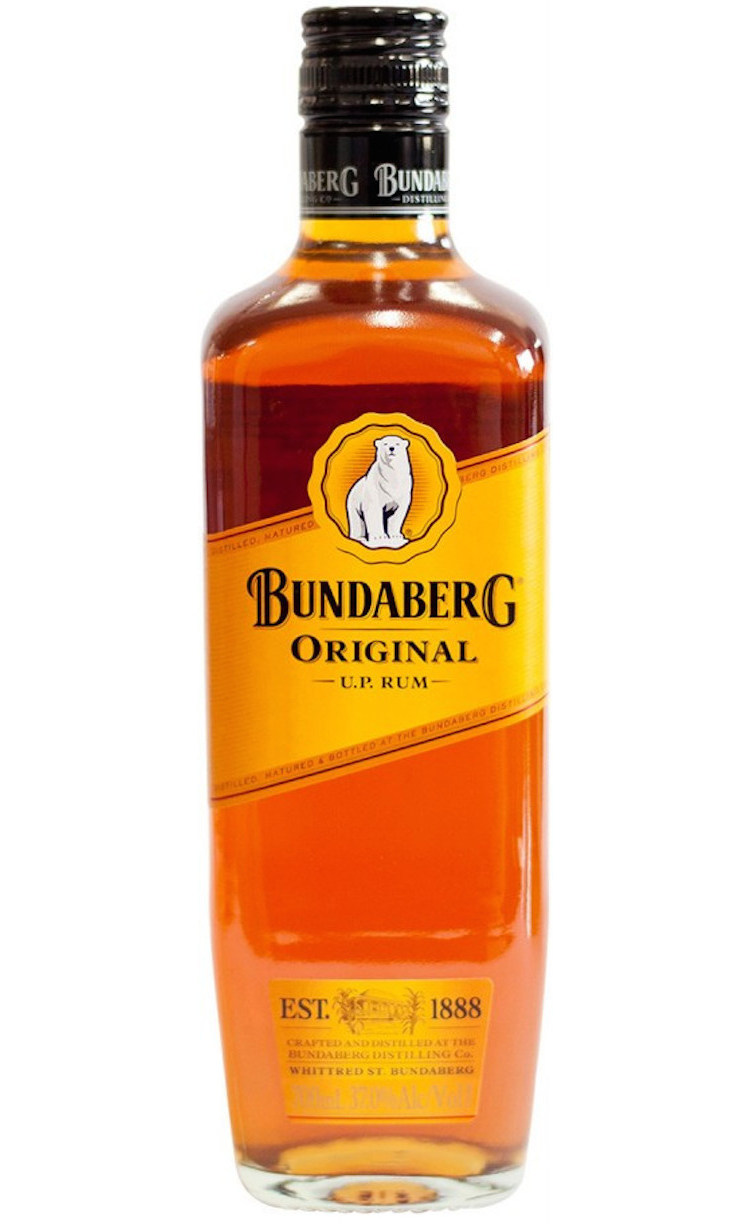Bundaberg Original U.P. Rum bottle 37% ABV