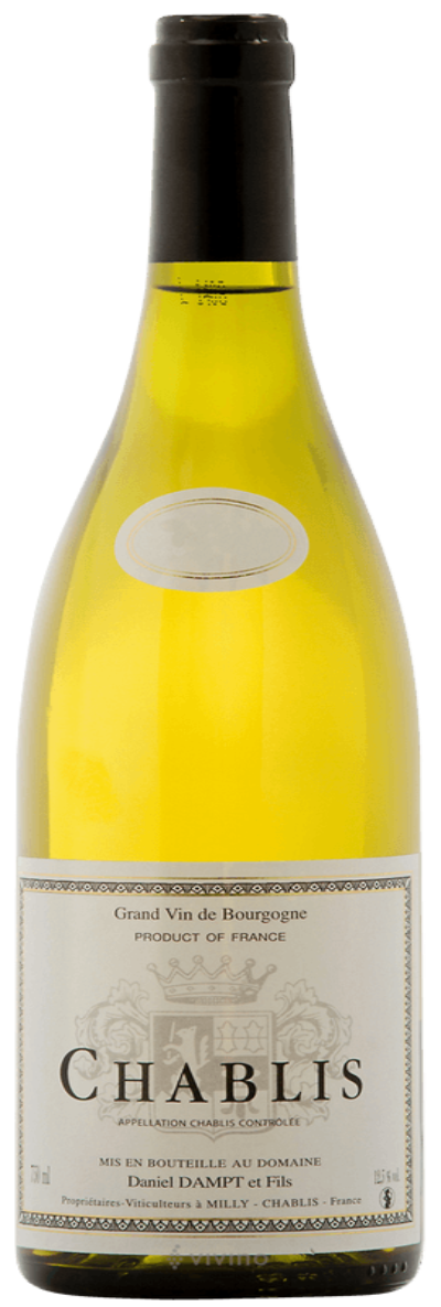 Daniel Dampt & Fils Chablis, a classic French white wine from Chablis with crisp citrus and mineral notes.
