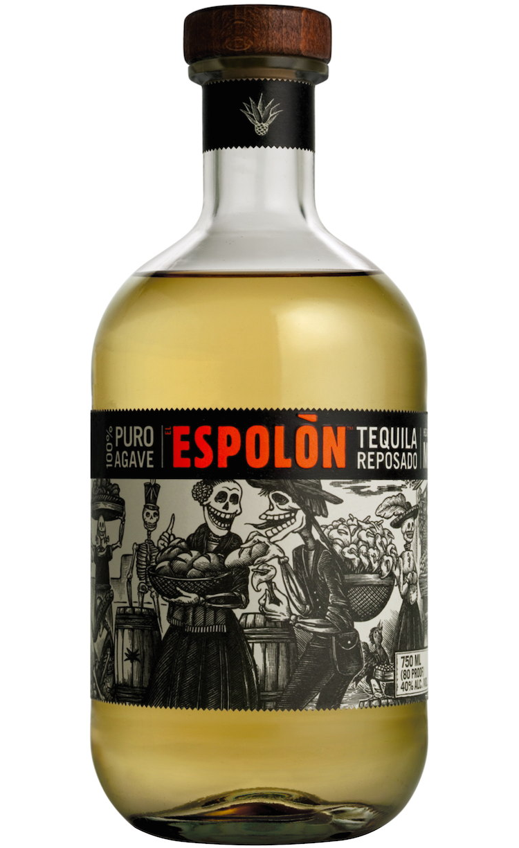 Espolon Tequila Gold premium Mexican tequila 750ml bottle
