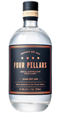 Four Pillars Rare Dry Gin 700ml bottle, showcasing its distinct black label and Australian small-batch distillery details from the Yarra Valley.