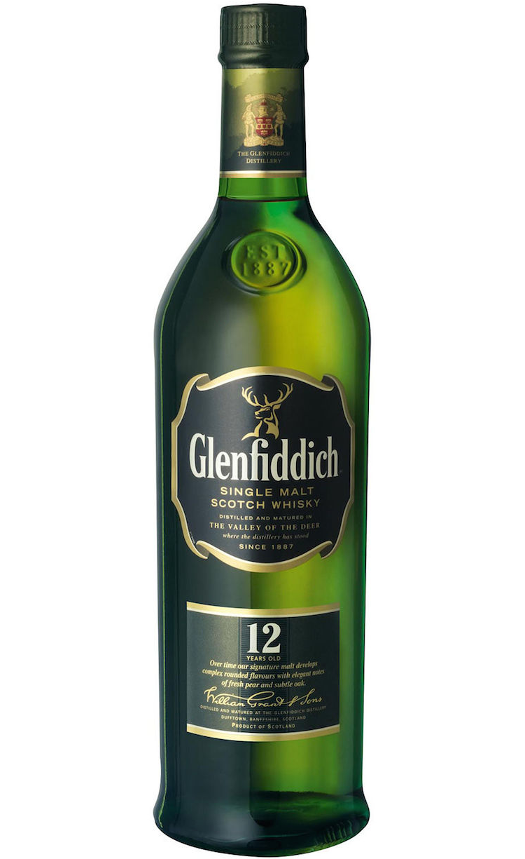 Glenfiddich Single Malt 12yr Scotch whisky