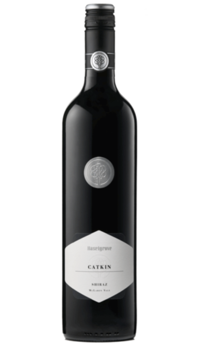 Haselgrove Catkin Shiraz red wine bottle, McLaren Vale, Australia