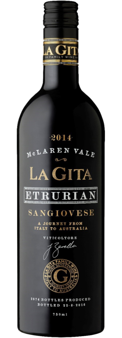 La Gita Etrurian Sangiovese Red Wine McLaren Vale 750ml bottle