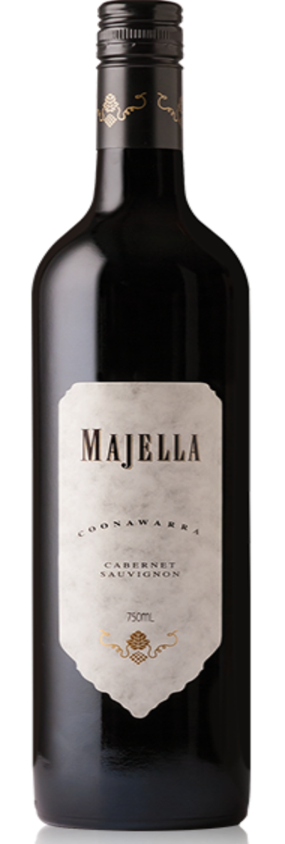 Majella Cabernet Sauvignon from Coonawarra, a smooth and rich Australian red wine.