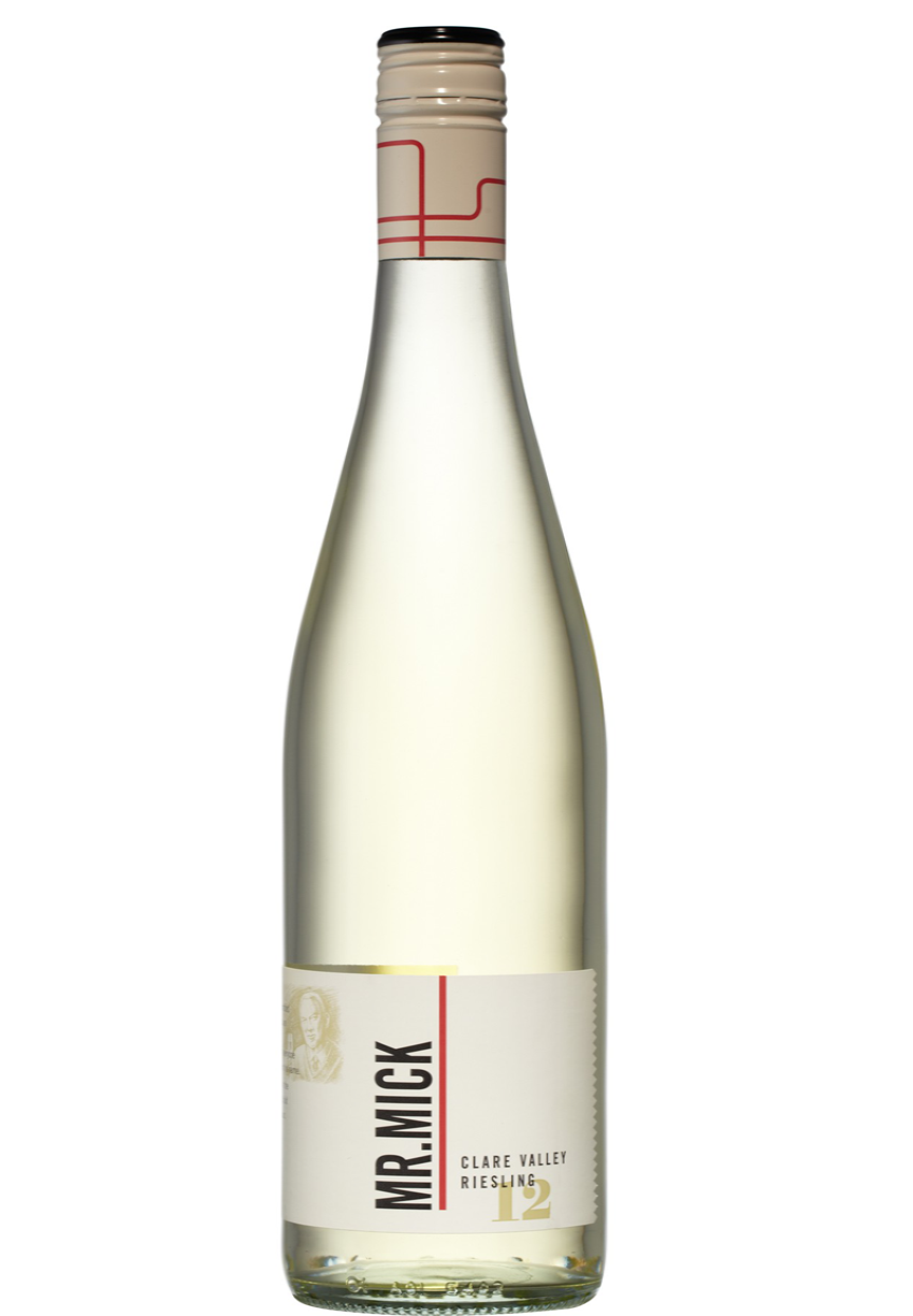 Bottle of Mr Mick Clare Riesling wine