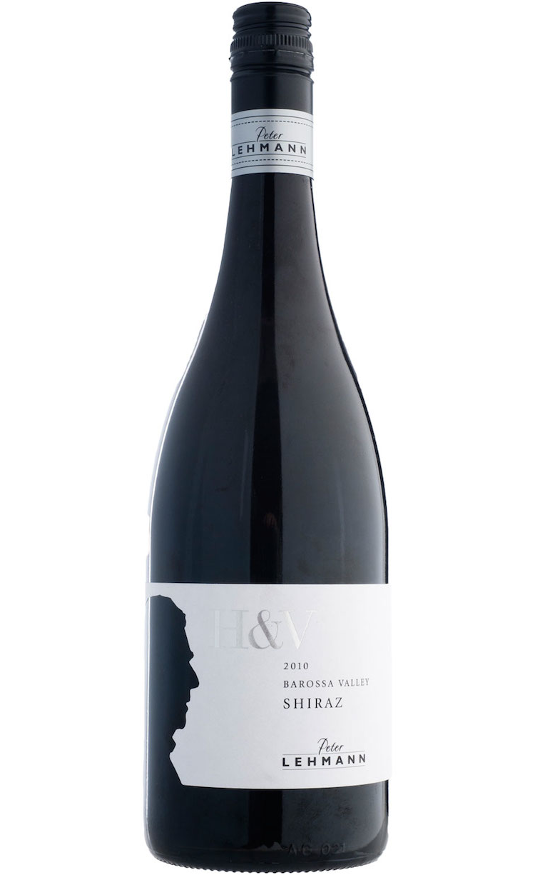 2010 Peter Lehmann H&V Barossa Valley Shiraz red wine bottle