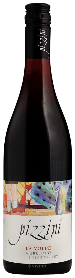 Pizzini La Volpe Nebbiolo King Valley wine bottle