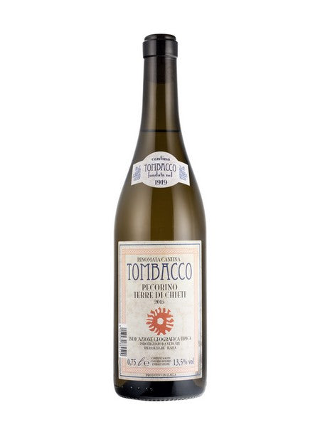 Bottle of Tombacco Pecorino Terre di Chieti Italian white wine
